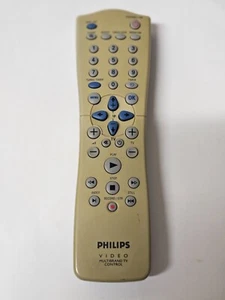GENUINE ORIGINAL PHILIPS RT 25123/111 VCR / VIDEO REMOTE CONTROL - Picture 1 of 6