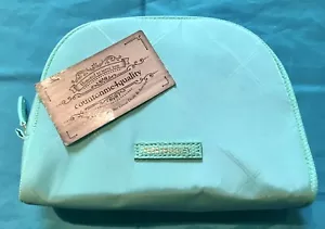 Borsa cosmetica Vera Bradley Nuova di zecca verde preppy poli media ARTICOLO DIFFICILE DA TROVARE - Foto 1 di 8