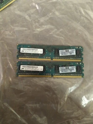 2GB 2x1GB PC2-6400 DDR2-800 RAMAXEL RML1520EC48D7W-800 MEMORY KIT HP 404574-888 - Image 1 of 4