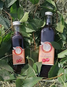 Hausgemachter Sauerkirsch-Likör in hübscher Marasca Flasche! - Bild 1 von 1