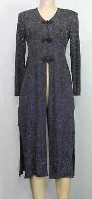 R&M Richards Embellished Cardigan Long Sleeve Stretch Black Petite Size 6P - Image 1 of 4