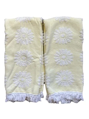 Toallas de mano de cocina amarillo limón girasol margarita Kassafina Home Collection suaves Foto 1 de 4