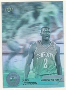 NBA Upper Deck 1992-93 Hologram EB5 Larry Johnson Rookie of the Year - Picture 1 of 2
