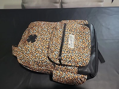 Lucky Brand белый маргаритки холст ноутбука рюкзак полиэстер цветочный 4 листа клевер - Изображение 1 из 4