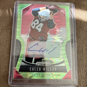 2019 Panini Prizm - Caleb Wilson Neon Green Pulsar Prizm (AU, RC) - Picture 1 of 2