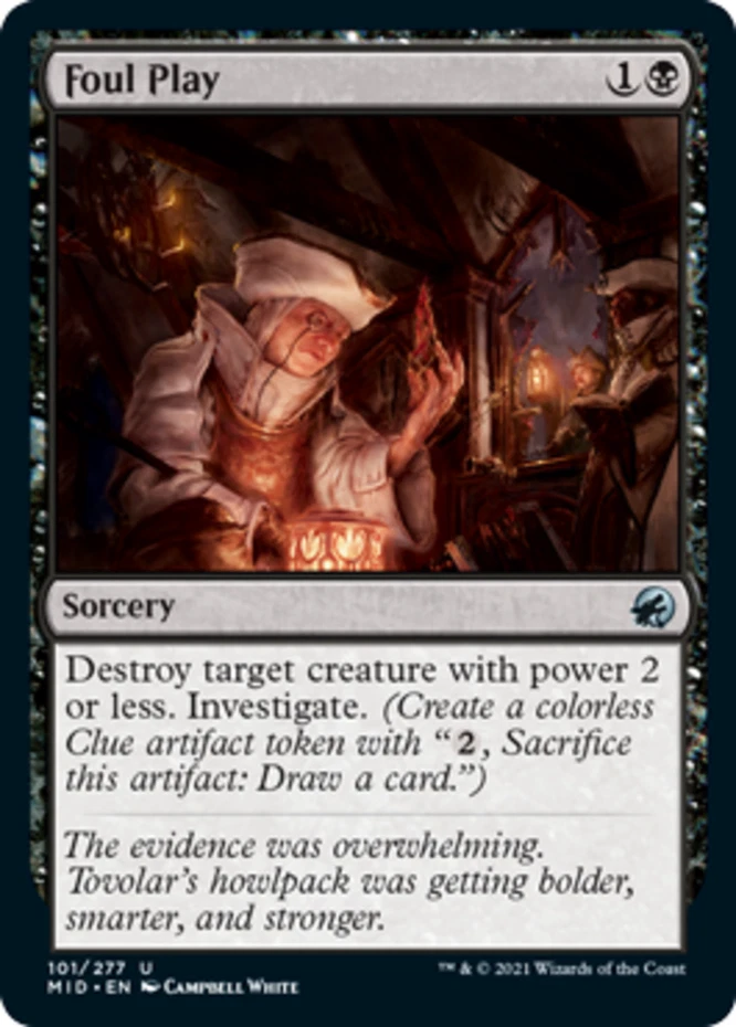 x1 Foul Play - Innistrad: Midnight Hunt - NM - MTG - Image 1 of 1