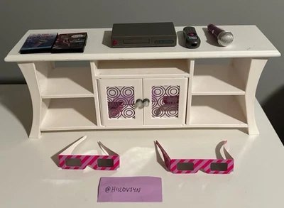 Телевизионная подставка и аксессуары для кукол 18 дюймов American Girl сняты с производства - Изображение 1 из 4