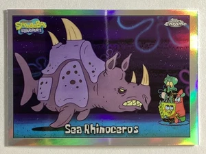 Bob Esponja cromado Topps 2025 refractor #172 rinoceronte marino - Imagen 1 de 2