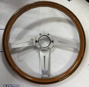 Nardi Classic Wood Side Spoke 36.5 With Ring Steering Wheel  - Picture 1 of 2