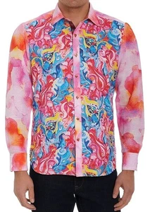 Camisa múltiple Robert Graham para hombre CORAL TWIST calce clásico mangas largas - Imagen 1 de 5