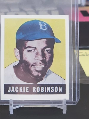 Jackie Robinson Leaf Rookie (1949) reimpresión 123 Dodgers #79 Foto 1 de 3