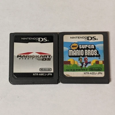 Nintendo DS Japanese Lot of 2 - Mario Kart DS & New Super Mario Bros. DS- DEcx95 - Image 1 of 4