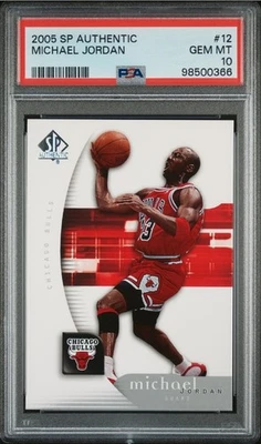 2005 SP Authentic Michael Jordan #12 PSA 10 GEM MINT Chicago Bulls  - Image 1 of 2