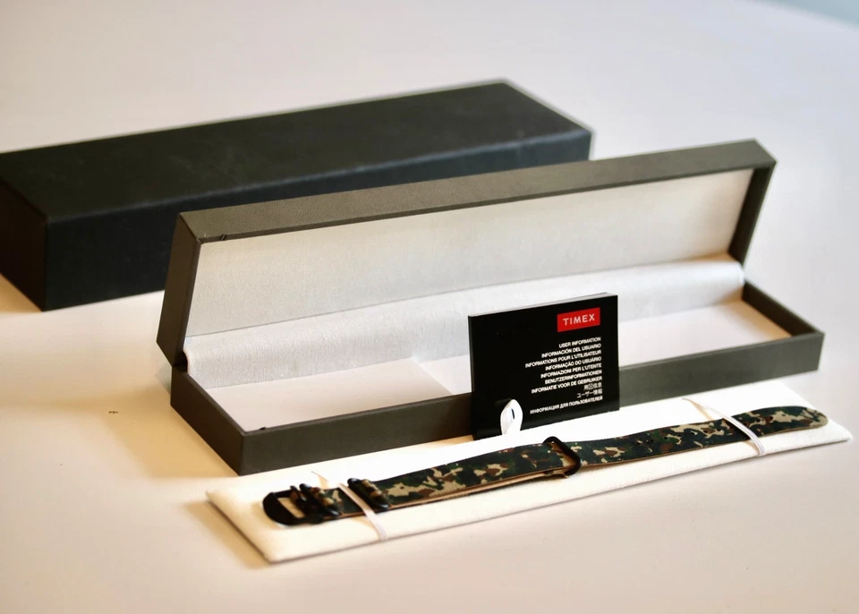 NIB Todd Snyder TIMEX camouflage 10 5/8" WATCH BAND mens womens unisex +BOX new Foto 1 de 4