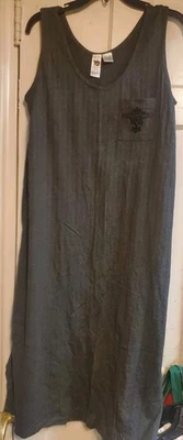 Camisón largo Five To Nine Vanity Fair gris texturizado para mujer talla L/XL Foto 1 de 4