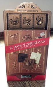 12 DAYS of CHRISTMAS - Candy Cookie Candle PAN MOLD Chicago Metallic New - Picture 1 of 5