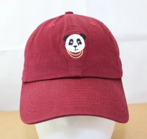 Panda Adult Red Hat Baseball Cap Adjustable Kbethos - Picture 1 of 8