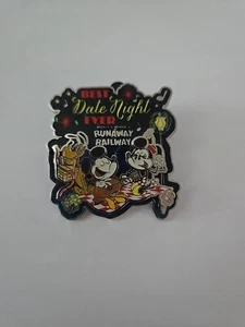 Best Date Night Ever Mickey And Minnie's Runaway Railway Disney Pin - Imagen 1 de 3