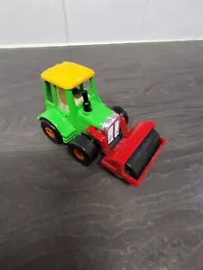 Toy Tractor Vintage Roller Metal +plastic W9.5cm farm yard Role Play Collectable - Picture 1 of 22