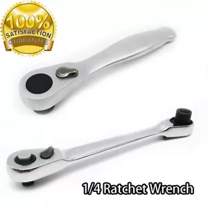1/4 inch Handle Drive Socket Ratchet Spanner Wrench Quick Release 72 Teeth - Picture 1 of 11