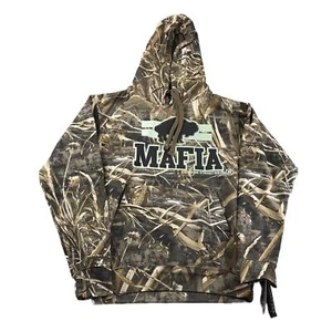 RealTree Hoodie Mens Small Brown Hunter Camo Mafia Urban Streetwear Concept NWT - Picture 1 of 12