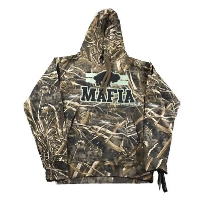 Sudadera con Capucha RealTree Para Hombres Pequeña Marrón Cazador Camuflaje Mafia Urbana Streetwear Concepto Nueva con Etiquetas Foto 1 de 4