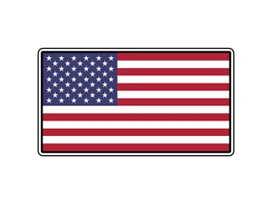 #2736 Bandera de Estados Unidos de América Mundo País Pegatina Vinilo Impermeable - Imagen 1 de 1