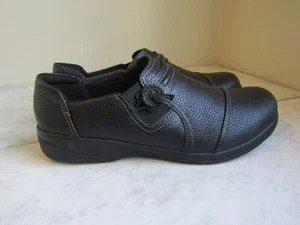 NIB Clarks Collection Cheyn Madi Slip On Flats Black Women's Size 8.5 W  EU 39.5 - Picture 1 of 8