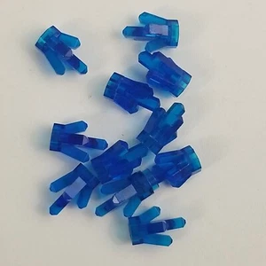 Lego 11 Transparent Blue Rocks 1 x 1 Crystal 5 Point Gems - Picture 1 of 2