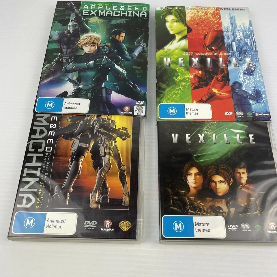Appleseed Ex Machina DVD + Vexhille Anime Manga Region 4 2 DVD Set - Image 1 of 4