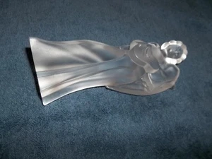 LLADRO CRYSTAL ANGEL W/GUITAR FIGURINE FROSTED SATIN 7 1/2" EXCELLENT CONDITION - Picture 1 of 10