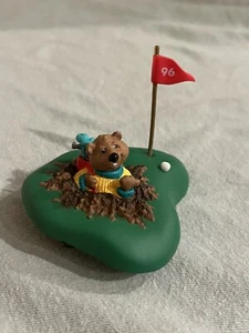 Vintage Hallmark 1996 Gopher ornamento natalizio ""I Dig Golf"" ornamento clip-on - Foto 1 di 7
