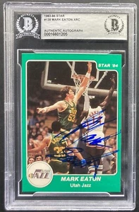 Mark Eaton Signed BGS 1983-84 Star XRC #138 ROOKIE Utah Jazz Basketball RARE - Picture 1 of 2