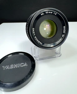Lente estándar Yashica ML 50 mm f/2 Prime para cámara fotográfica Yashica Mount SLR #25644 - Imagen 1 de 14