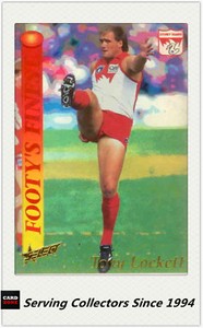 1995 Select AFL Series 2 Footy's Finest Foil Card FF7 Tony Lockett (St. Kilda)