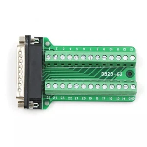 (2 Pack)  Avanexpress D-SUB DB25-G2 Male 25Pin Plug Breakout Board Terminals. - Picture 1 of 3