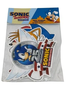 SONIC THE HEDGEHOG Collector's Edition Vinyl Sticker Set of 4 Sega NERD BLOCK - Picture 1 of 3