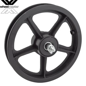 Wheel Master 12 in Mag Wheel 12 in 3/8 eje delantero Mag llanta freno negro - Imagen 1 de 2