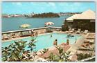 1972 Newstead & Cottages Paget Bermuda Salt-Water Swimming Pool Postcard Unused