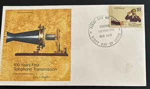 Australian FDC 1976 100 Years First Telephone Transmission - Picture 1 of 4