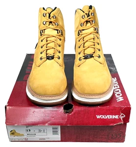 Wolverine Men's 13M Hellcat 6" CarbonMAX Composite Toe Work Boots Wheat W211118 - Picture 1 of 15