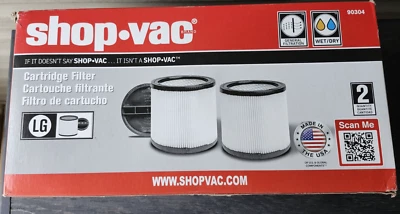 Wet/Dry Cartridge Filter Kit for Shop-Vac Vacuum 90304 - set of 2 - Image 1 of 3