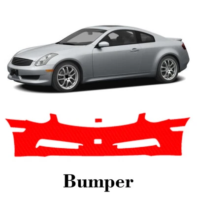 Front bumper PreCut PPF Paint Protection Film For Infiniti G35 Coupe 2003-2007 - Изображение 1 из 4