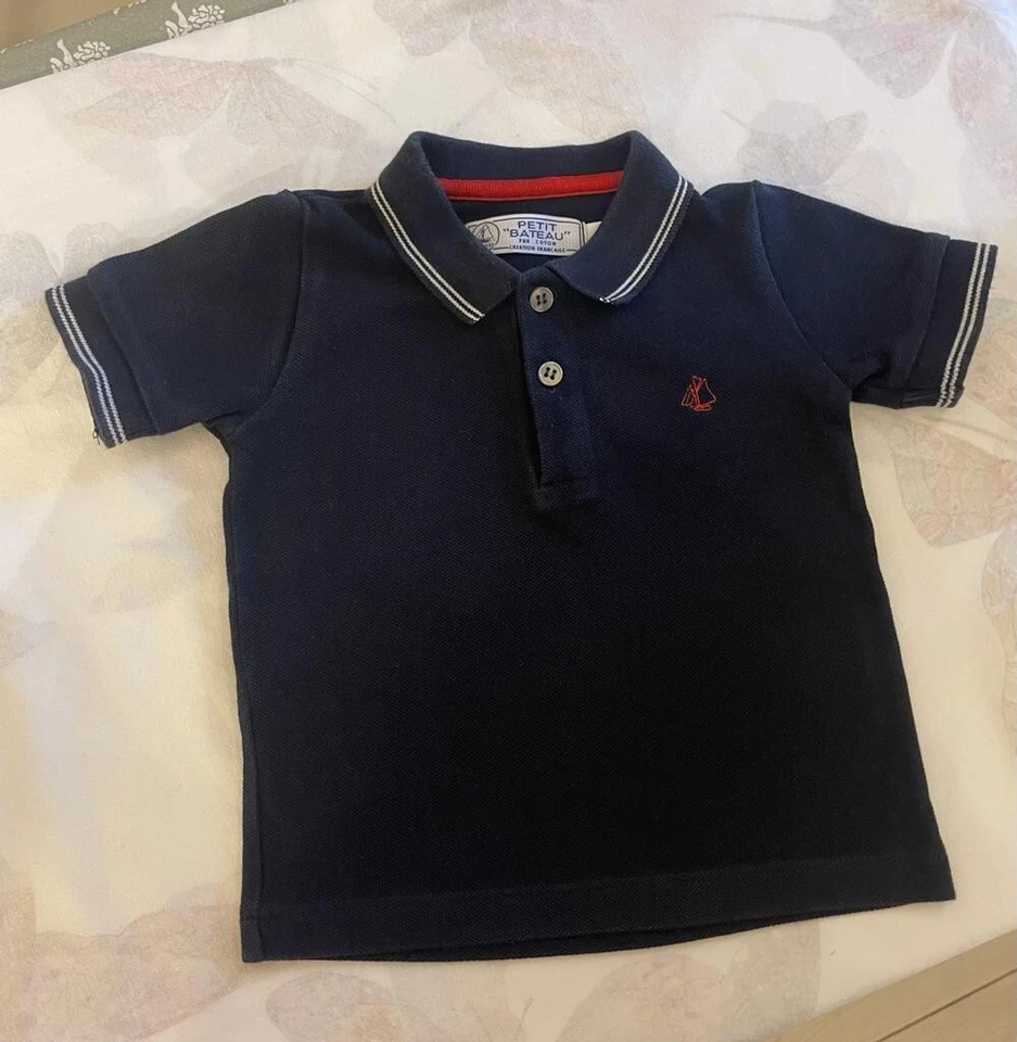 Polo Bambino Petit Bateau 12 MESI Come Nuova - Imagen 1 de 1
