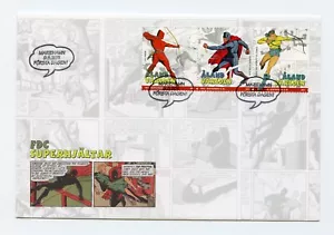 Aland FDC 2011 Comic Book Superheroes AL4 - Picture 1 of 1