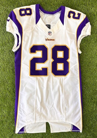 Minnesota Vikings Authentic Team Issued 2012 Adrian Peterson NFL Football Jersey Cover