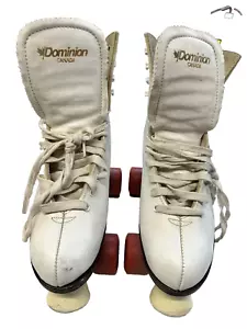 Dominion Esprit Marathon Il Roller Skates White Coral Wheels Womans 8 High Top - Picture 1 of 13