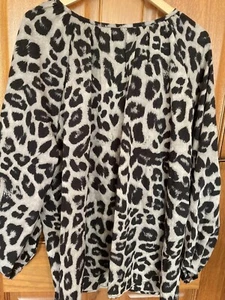 Zanzea Women's long sleeved shirt animal print size 5XL - Picture 1 of 3