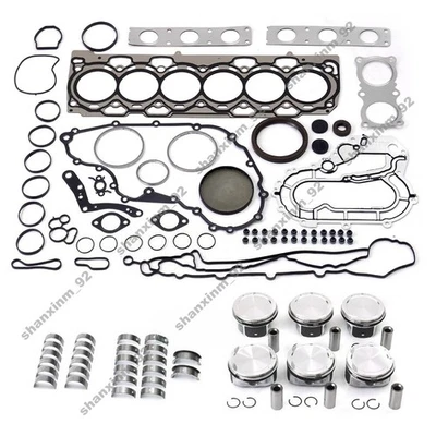 Repair Rebuild Kit Pistons Seals Bearings For Volvo S80 XC60 XC90 B6324S 3.2L L6 - Image 1 of 4