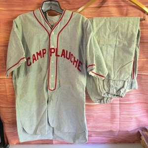 POW Camp Plauche (Harahan) WW2 Army Baseball Uniform Size 38 Jersey World War 2 - Picture 1 of 11